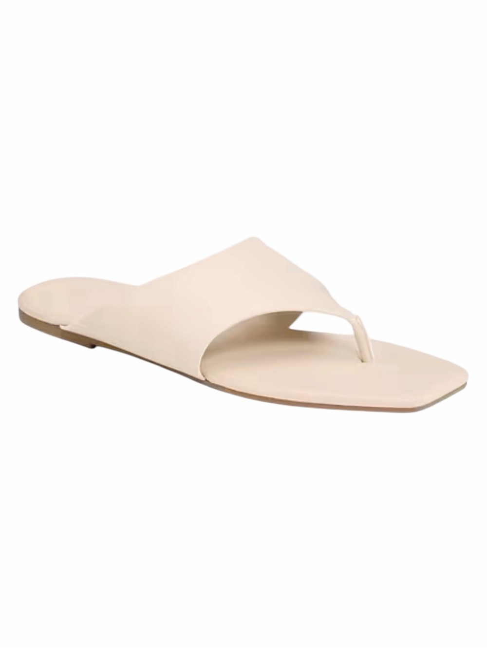 Old Navy Cream Wide-Strap Thong Sandal NWT